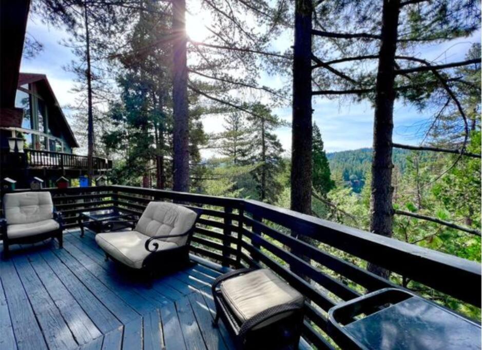 Glimmer Chalet Treetop A-Frame Cabin Lake View Villa Lake Arrowhead Exterior photo