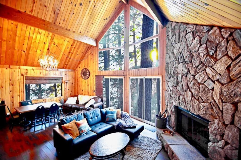 Glimmer Chalet Treetop A-Frame Cabin Lake View Villa Lake Arrowhead Exterior photo