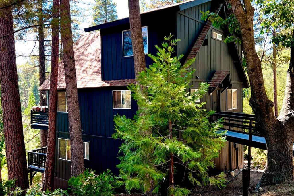 Glimmer Chalet Treetop A-Frame Cabin Lake View Villa Lake Arrowhead Exterior photo